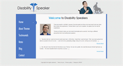Desktop Screenshot of disabilityspeaker.org