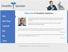 Tablet Screenshot of disabilityspeaker.org